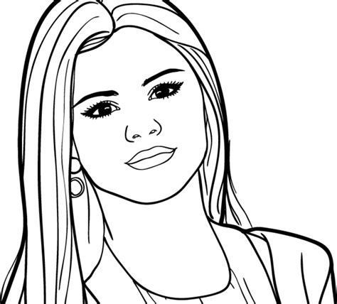 Easy Drawing Of Selena Gomez