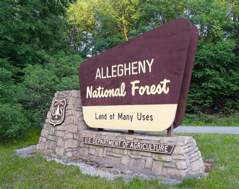 Allegheny National Forest sign - Allegheny Forest Alliance