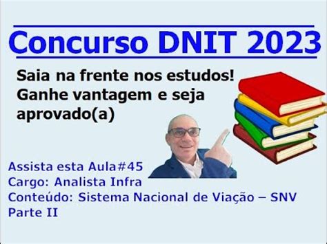 Aula 45 Concurso DNIT 2023 YouTube