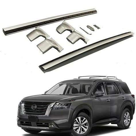 2Pcs Set Fits For 2022 2023 Nissan Pathfinder Roof Rail Rack Cross Bar