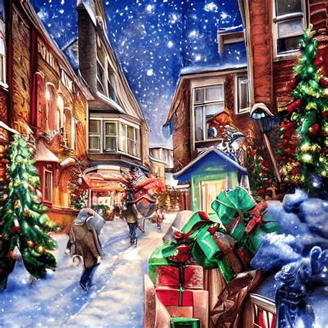 Christmas Photograph Hyper Realistic Intricate Detail Illustration ...