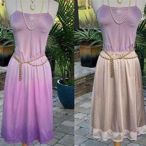 Vintage Lingerie Strapless Slip Dress With Slip Depop