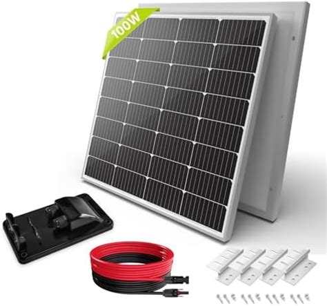 Amazon Newpowa 9BB Cell 100W Monocrystalline 100W 12V Solar Panel