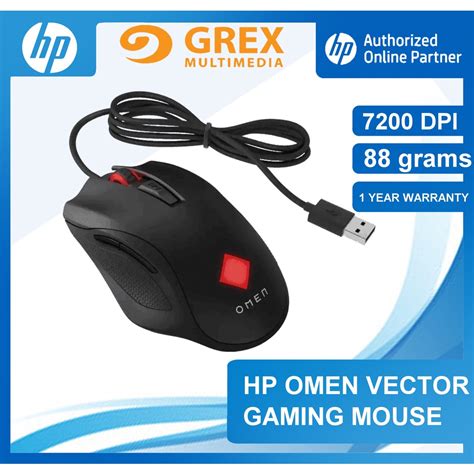 Hp Omen Vector Essential Usb Gaming Mouse Bc Aa Shopee Malaysia