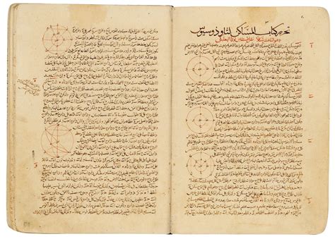 Nasir Al Din Muhammad Bin Al Hasan Al Tusiによる天文学と数学に関する論文の概要