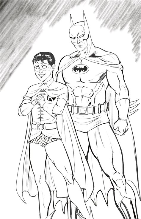 printable coloring pages batman  robin