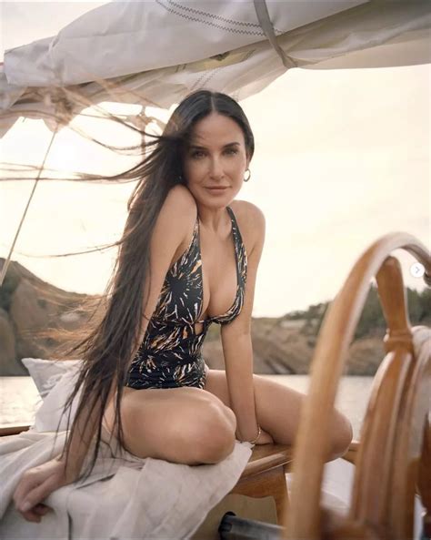 Demi Moore S Hottest Moments Striptease Braless Snaps And Fishnet