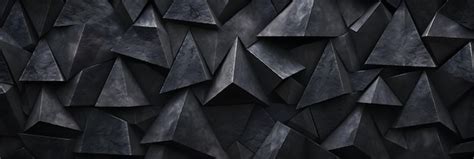 Premium Photo | Black and white abstract triangles Banner background