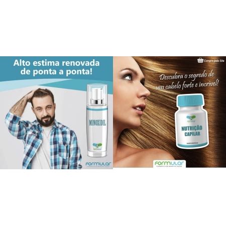 Kit Anti Queda Capilar Minoxidil Nutrição Capilar