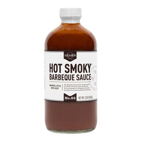 Pack Of 6 Lillies Q Hot Smoky Barbeque Sauce 20 Oz Walmart