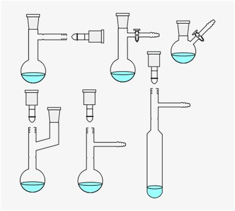 Chemistry Laboratory Glassware Gallery Schlenk Tube Png Image