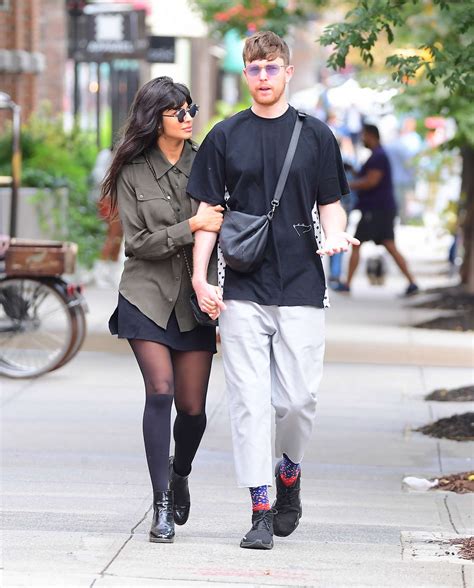 Jameela Jamil and boyfriend James Blake Pack - Out in NYC-10 | GotCeleb