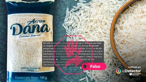 Es Falso Y Reciclado Ese Mensaje Que Circula Sobre Arroz De Marca Dana