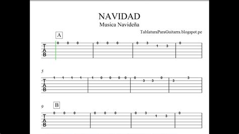 Navidad Tablatura Para Guitarra Youtube