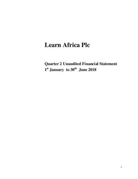 Learn Africa Plc Learna Ng Hy Interim Report