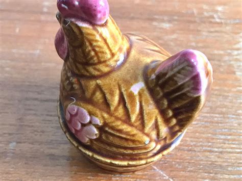 Et Par Veldig Fine Vintage Majolica Majolika Salt Og Pepper Eggeh Ne