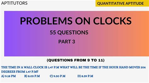 Problems On Clocks Part Reasoning Tricks Aptitude Questions Clock