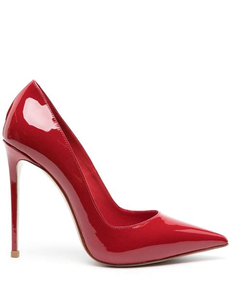 Le Silla Eva Mm Patent Leather Pumps Red Farfetch