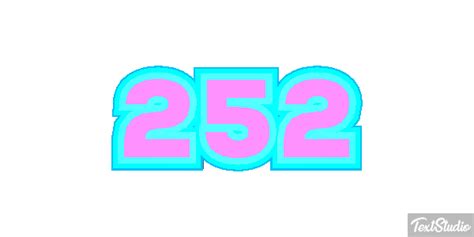 252 Number Animated  Logo Designs