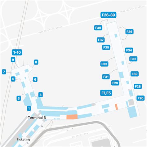 Stockholm Airport Terminal Map Guide