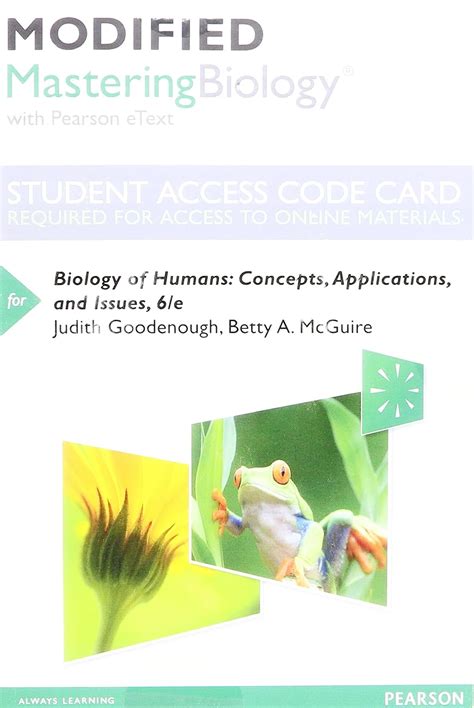 Modified Mastering Biology With Pearson Etext Standalone Access Card