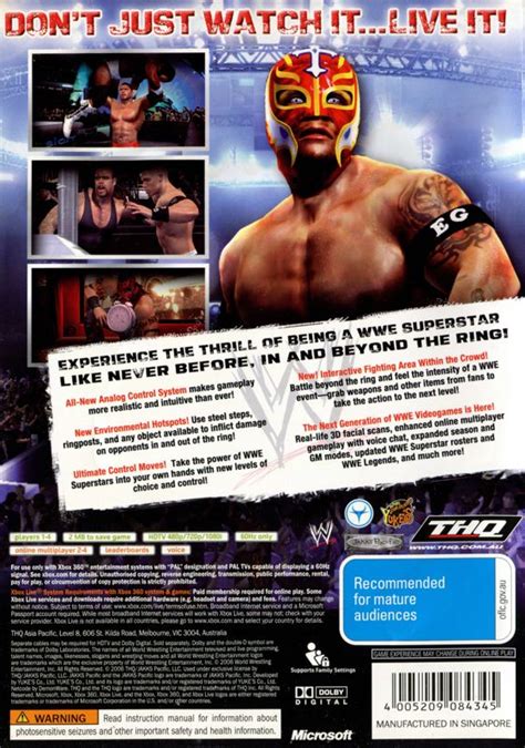 Wwe Smackdown Vs Raw Xbox Box Cover Art Mobygames