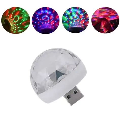 Usb Party Lights Mini Disco Ball Led Small Magic Ball Sound Control Dj