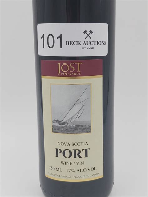 Jost Vineyards Nova Scotia Port Wine 17% - Beck Auctions Inc.