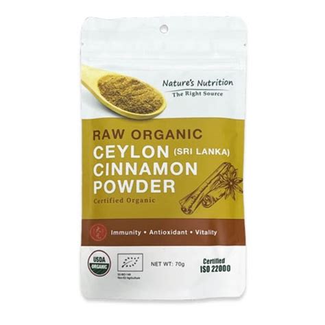 Nature S Nutrition Raw Organic Ceylon Cinnamon Powder G Shopee