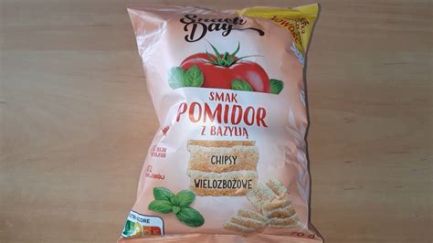 Snack Day Chipsy Wielozbożowe O Smaku Pomidora Z Bazylią Test Opinie Recenzja Smak Skład