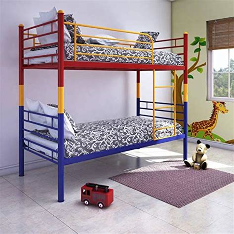 Home By Nilkamal Nemo Single Size Metal Bunk Bed Multicolor Year