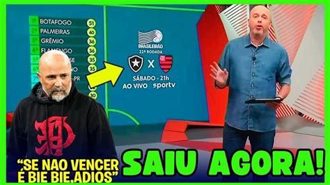 Urgente Saiu Agora No Globo Esporte Esse Jogo Decidir Futuro De