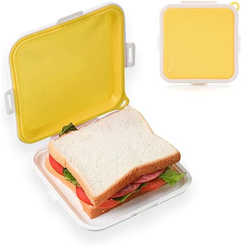 Sandwich Containers Silicone Sandwich Storage With Snap Off Sandwich