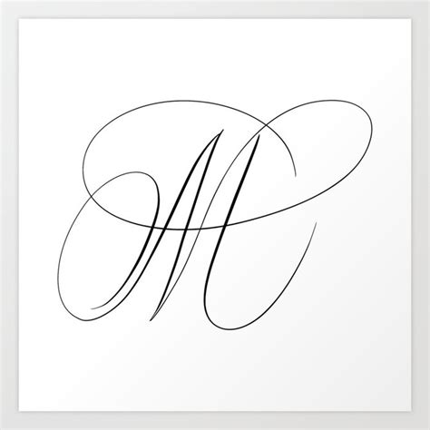 Stylish Alphabets Calligraphy Letter M In Calligraphy, 45% OFF