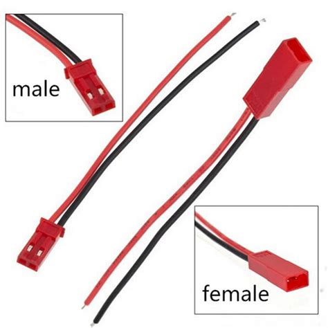 Diy Jst Male Female Connector Plug With Cables For Rc Lipo Battery Fpv