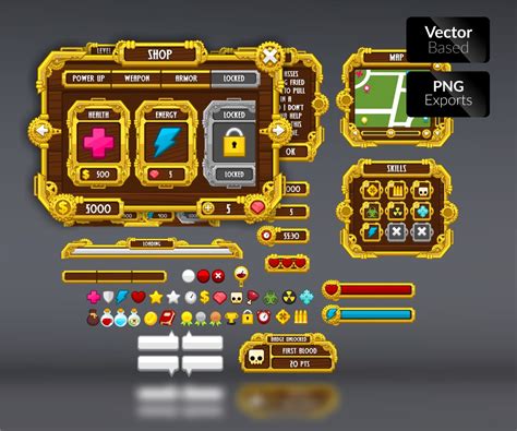 Steampunk Game Gui Game Art Partners