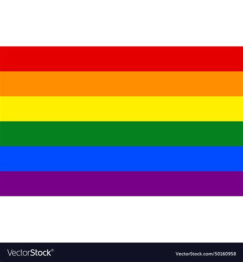 Rainbow flag Royalty Free Vector Image - VectorStock