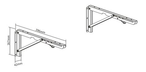 Mensulas Plegables Para Mesa O Estante 2 Optimiza Espacio Cuotas