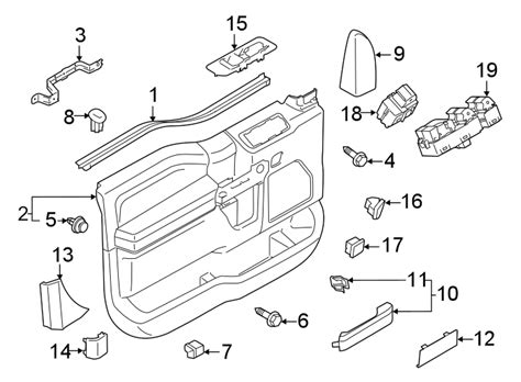 Ford F 250 Super Duty Door Interior Trim Panel Door Trim Panel Panel