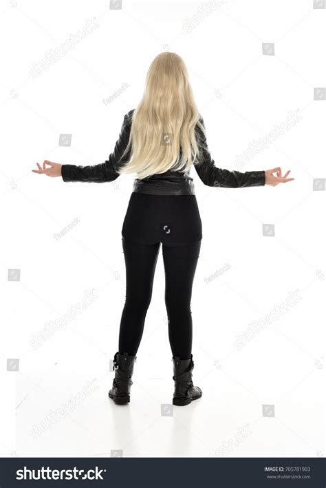 Full Length Portrait Blonde Girl Wearing Stock Photo 705781903 Shutterstock