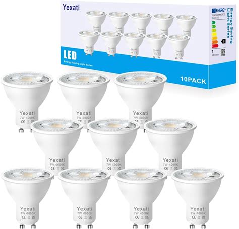 Yexati Led Gu Lumens W Equivalent To W Led Halogens Nature