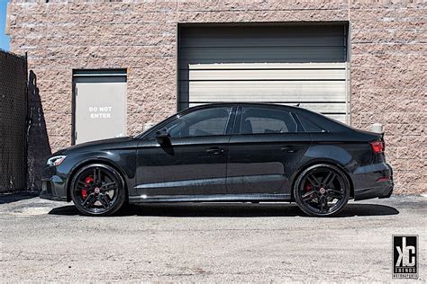 Audi RS3 8V Sedan Black Vossen HF 1 Wheel Front