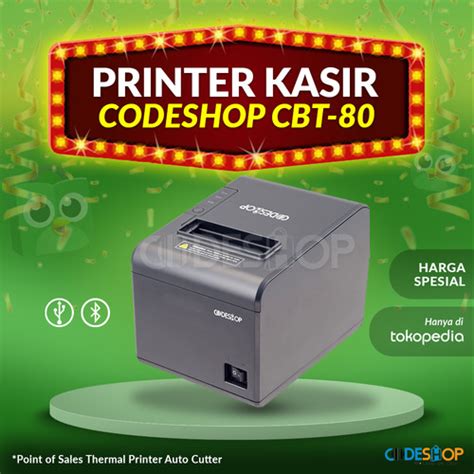 Jual Printer Codeshop CBT 80 Printer Cetak Struk Kasir 80mm USB