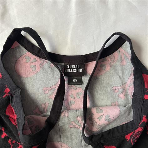 Hot Topic Skull Mall Goth Tank Depop