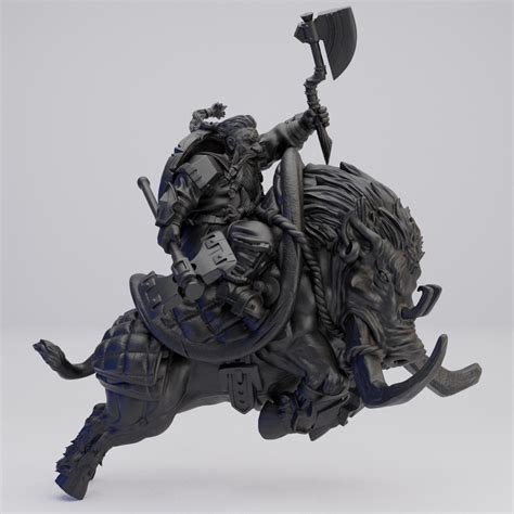 Hot Goblin 騎乗ドワーフ ミニチュア ホットゴブリン 戦闘 ドワーフ