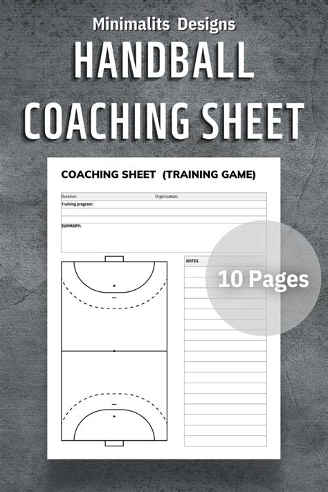 Handball Coaching Sheet