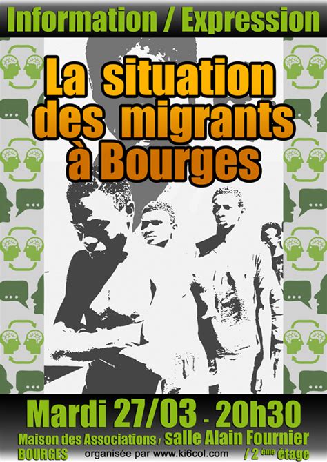 Mardi 27 Mars 2018 Soirée Sur La Situation Des Migrants à Bourges