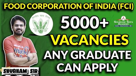 Food Corporation Of India FCI RECRUITMENT 2022 Shubham Sir 10