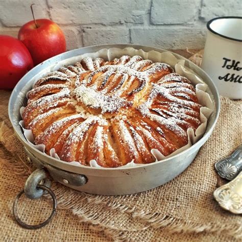 Torta Di Mele Alla Panna Clelia Bakery Dolci Idee Alimentari Ricette