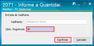 WINT Como Registrar A Entrada De Vasilhame Na Rotina 2071 Central